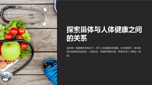 《甾体及其苷类》课件