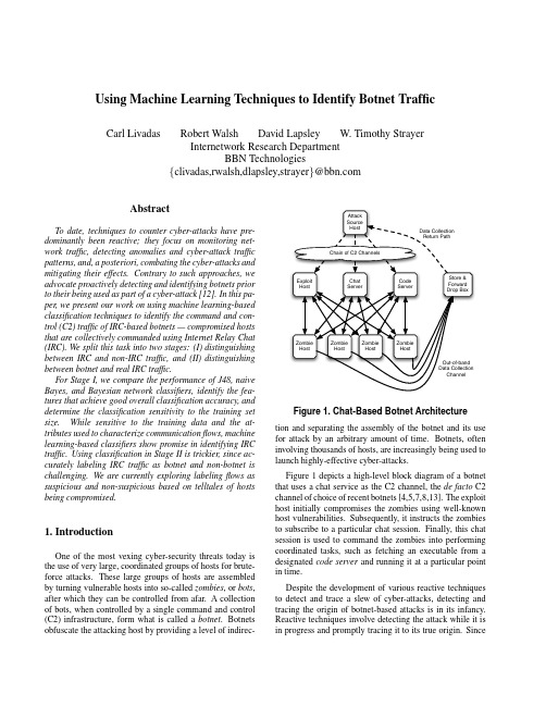 Using Machine Learning Techniques to Identify Botnet Traffic