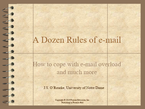 管理沟通教学(英文版4版)教学课件07_E-mail Rules