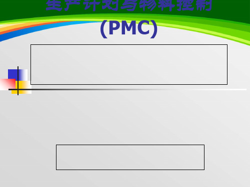 生产计划与物料控制PMC培训教材(PPT 79页)