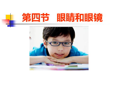 北师大版八年级下册物理 四、眼睛和眼镜  