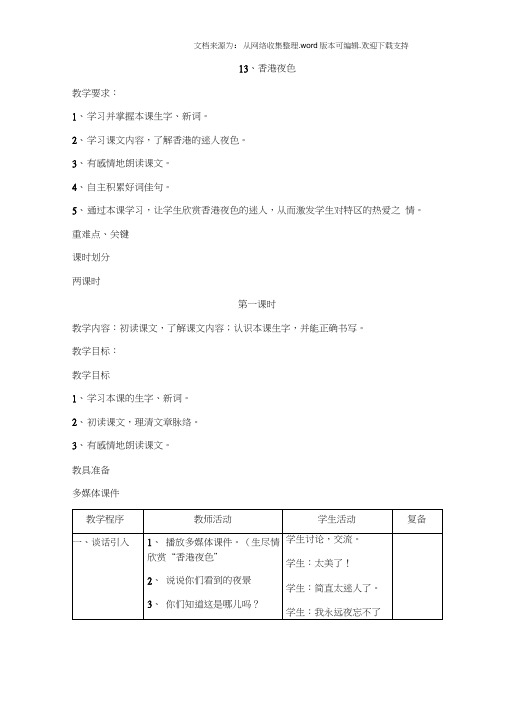 13香港夜色