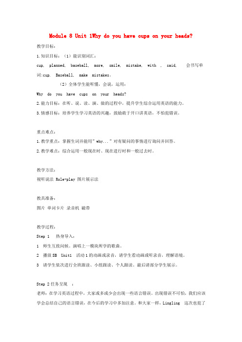 (小学教育)六年级英语下册module8unit1whydoyouhavecupsonyourhea