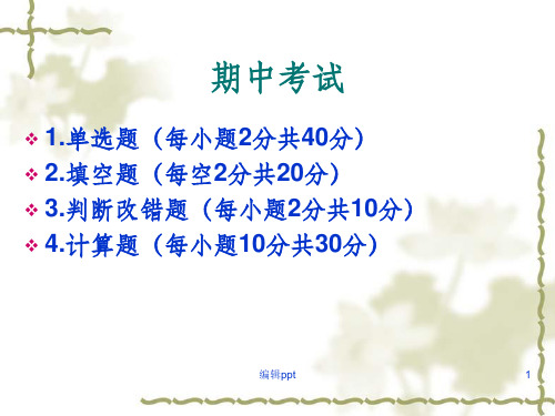 《大一分析化学上》PPT课件