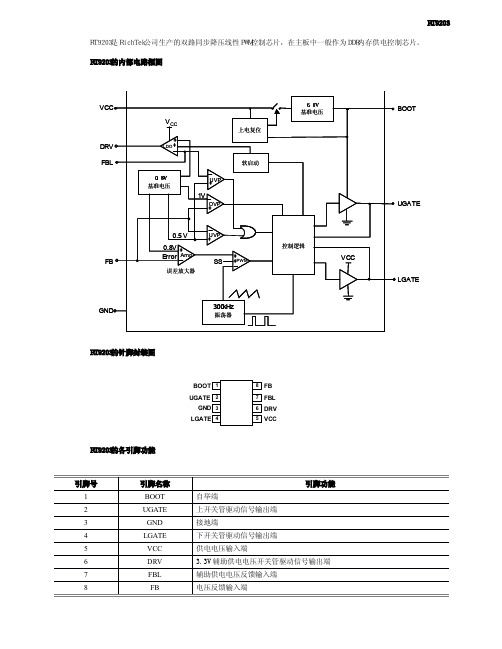 rt9203主板DDR内存供电控制芯片