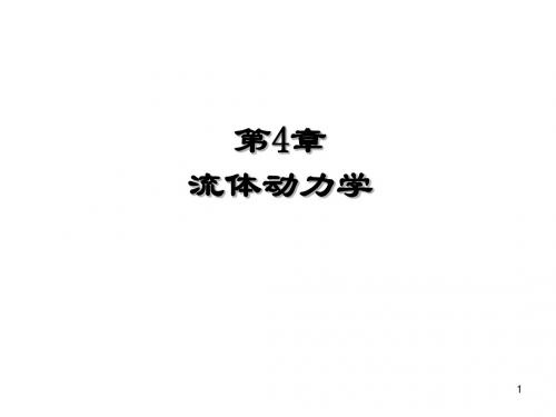 第4章 流体动力学1