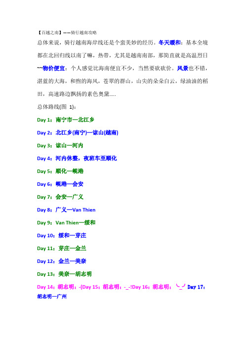 骑行越南路书