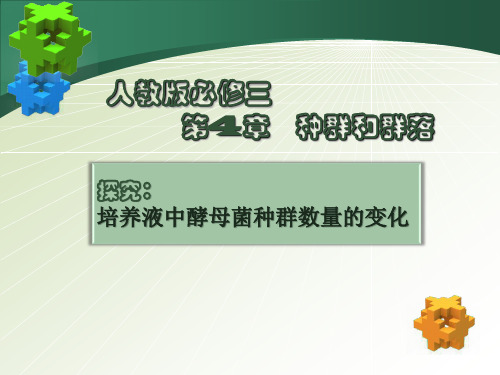 (2019 人教版 新教材)1.2探究：培养液中酵母菌种群数量的变化