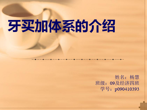 牙买加体系的介绍