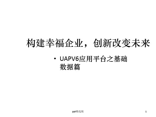 NCV6平台篇-基础数据管理ppt课件