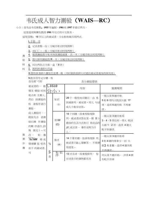 韦氏智力测试及结果分析.docx