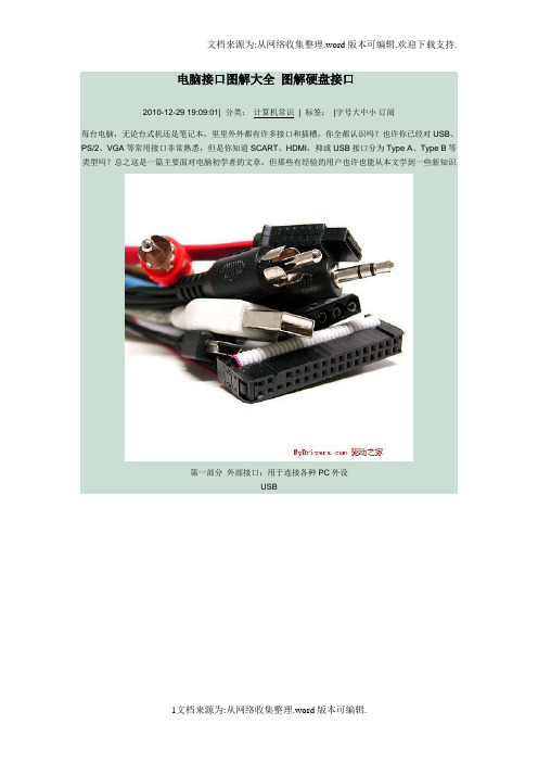 电脑接口图解大全 图解硬盘接口