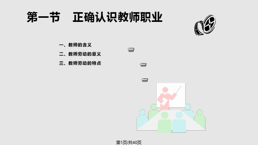 正确认识教师职业PPT课件