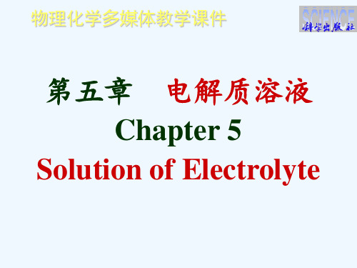 第五章电解质溶液