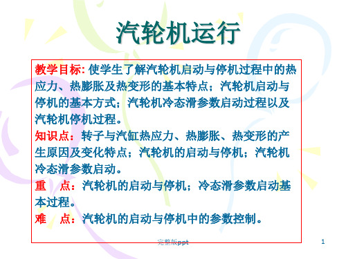 《汽轮机运行》PPT课件