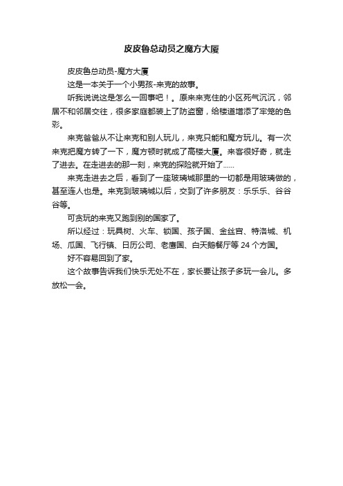 皮皮鲁总动员之魔方大厦