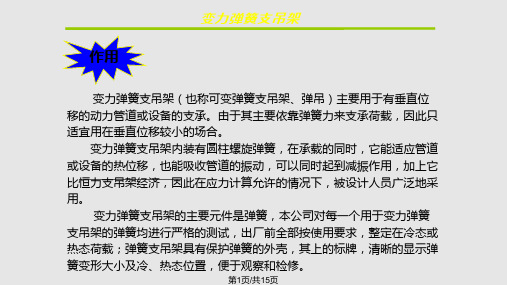变力弹簧支吊架介绍
