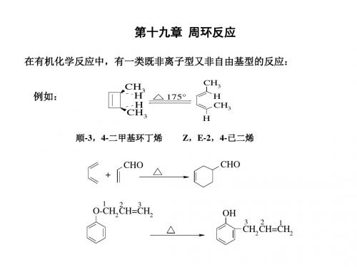 第十九章  周环反应