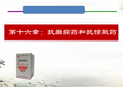 16 抗癫痫药和抗惊厥药(人卫九版药理学)