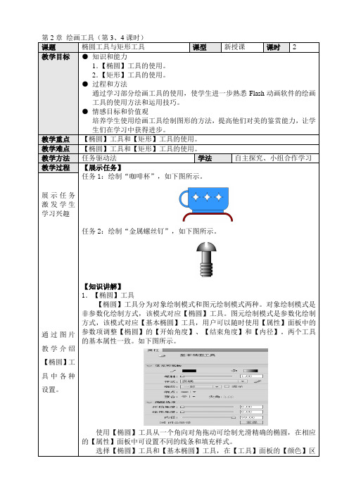 椭圆工具与矩形工具的使用