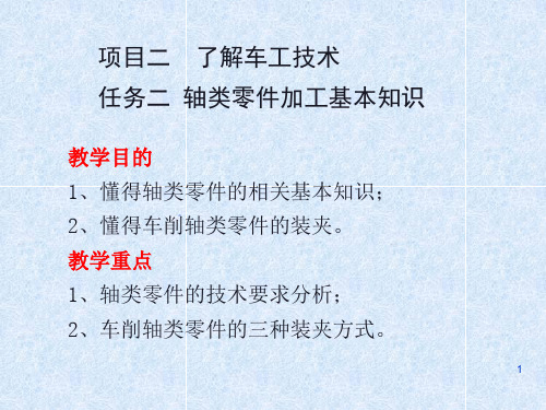 3轴类零件加工基本知识
