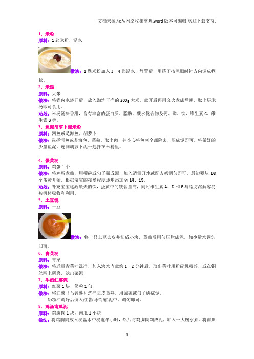 宝宝100款辅食有图有真相