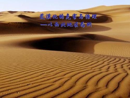 2019年中图版高中地理选修六32《荒漠化的产生与防治》课件共20张PPT语文