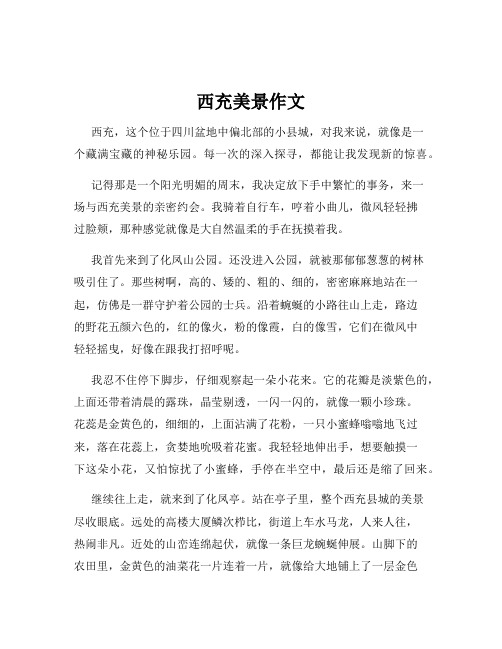 西充美景作文
