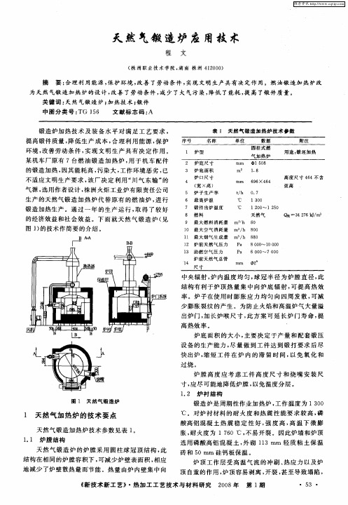天然气锻造炉应用技术