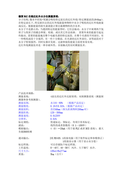 德国RGI在线近红外水分仪