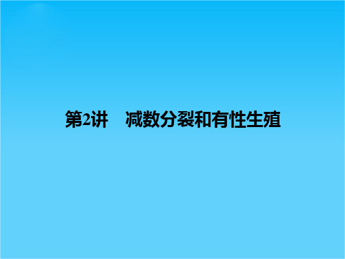 【创新设计】2015高考生物(苏教版)一轮复习课件1-4-2减数分裂和有性生殖