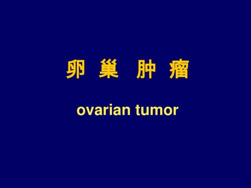 28卵巢肿瘤