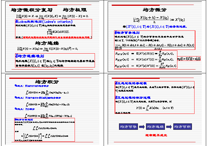 电子科大 应用随机过程及应用 (陈良均 朱庆棠)第五章均方微积分作业