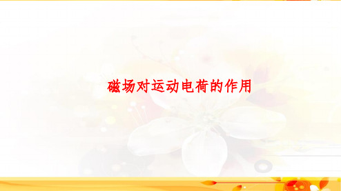 2020高考物理专题复习磁场对运动电荷的作用PPT课件