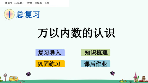 青岛版(五四制)二年级数学下册第十单元 总复习 课件
