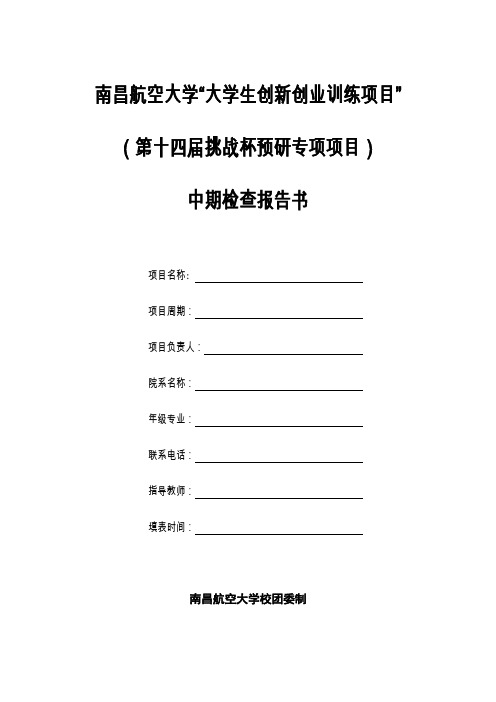 第十四届挑战报告书