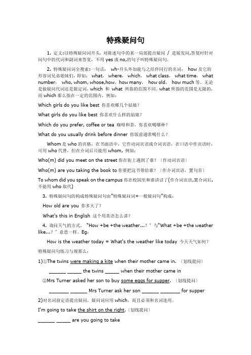特殊疑问句教案