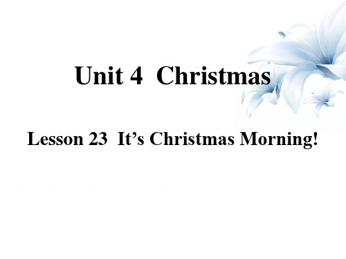 《It's christmas Morning!》Christmas 课件 图文