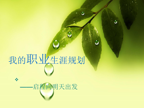 职业规划-成功的第一步