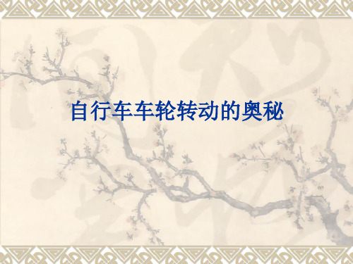小学科学苏教版五年级下册——自行车车轮转动的奥秘.ppt