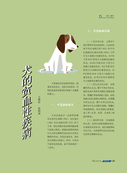 犬的贫血性疾病