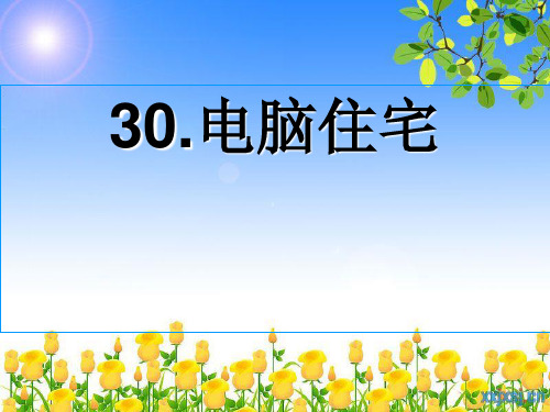 人教版四年级上册语文第三十课电脑住宅课件