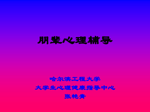 朋辈心理辅导1