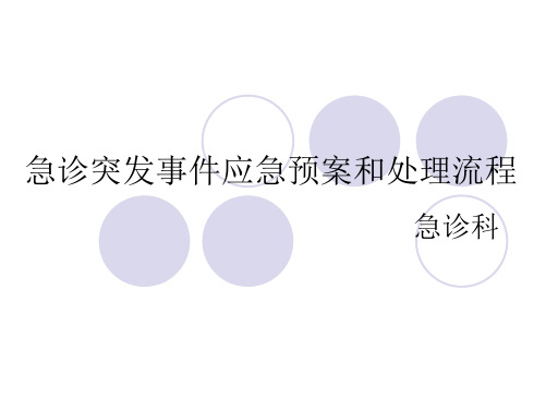 急诊突发事件应急预案和处理流程.ppt