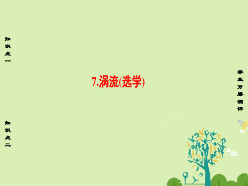 高中物理第1章电磁感应7涡流(选学)课件教科版选修3-2