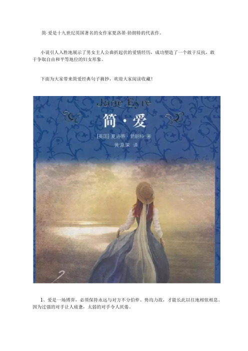 《简·爱》爱是一场博弈,我们势均力敌