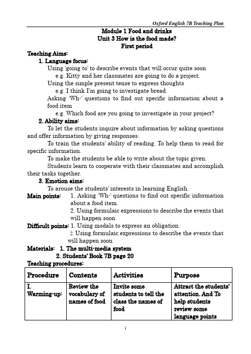 Module 1 Food and drinks p20