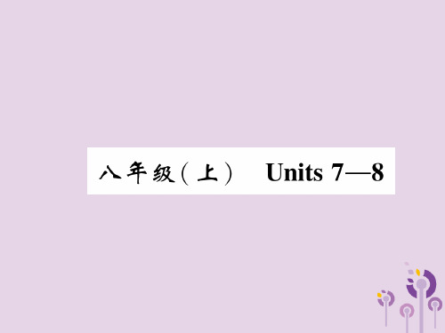 【人教新目标】2020版中考英语教材知识梳理：八上Units7~8精讲精练ppt课件3