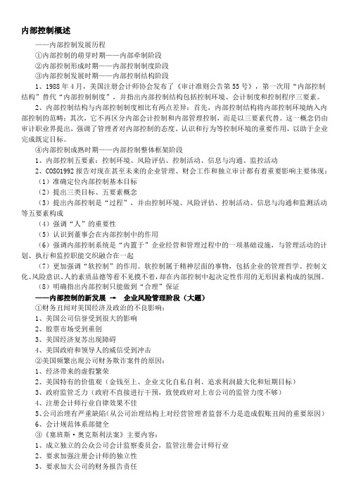 内部控制与风险管理