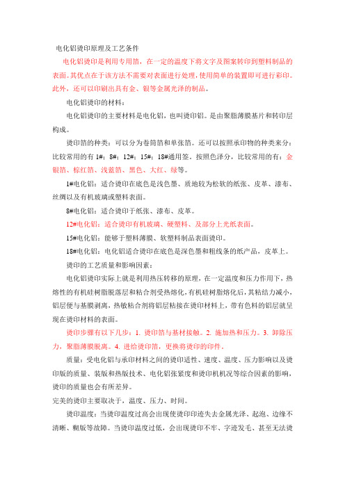 (工艺技术)电化铝工艺